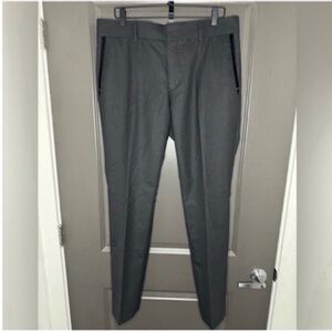 🔥Designer! Bedwin & The Heartbreakers Wool Pants | Tailored Edge, Velvet Detail